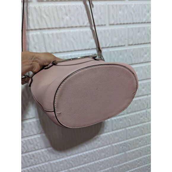 BCBG Women's Pink Solid Chrome Bangle Handles & Shoulder Strap Bag - Picture 4 of 8